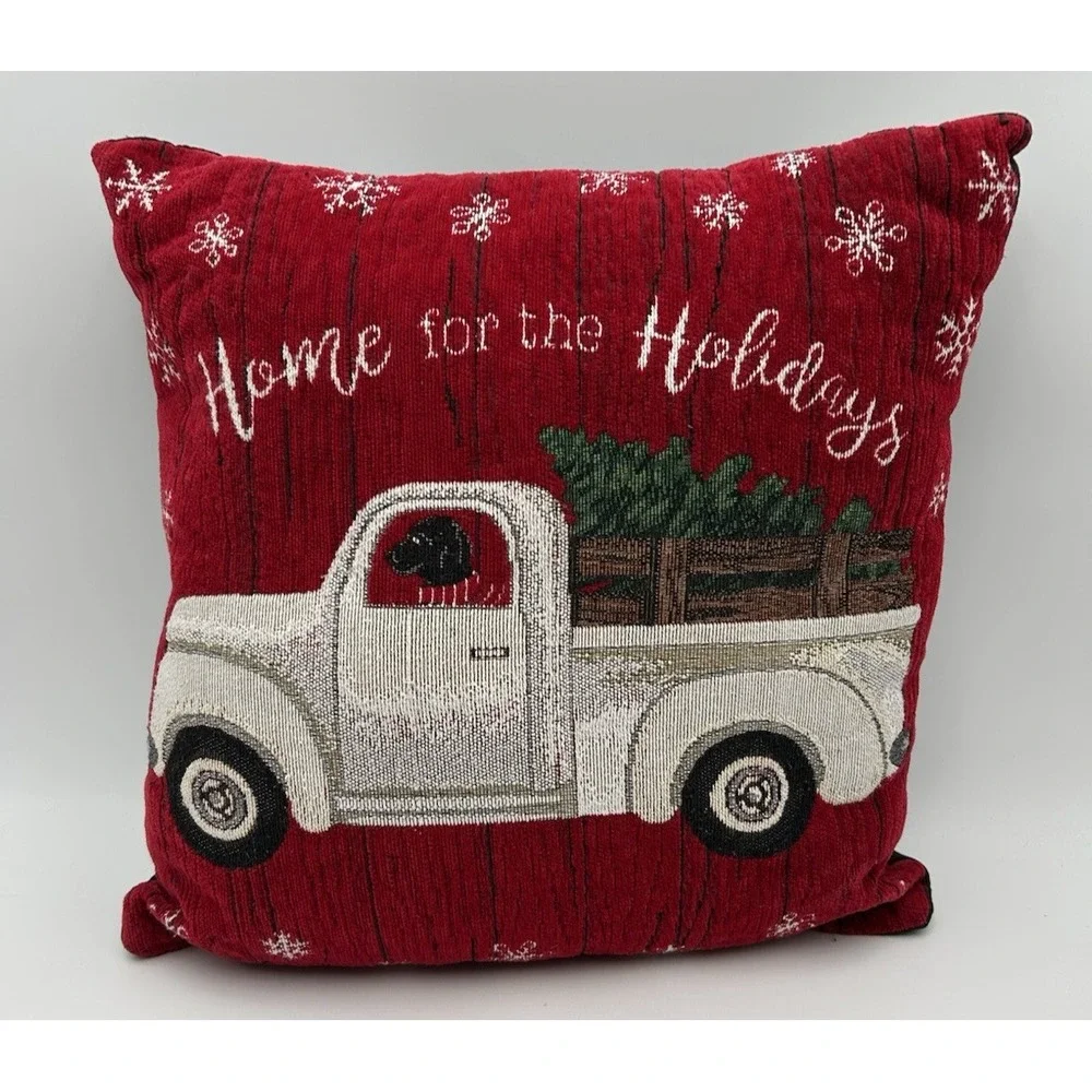 Christmas Tapestry Pillow 